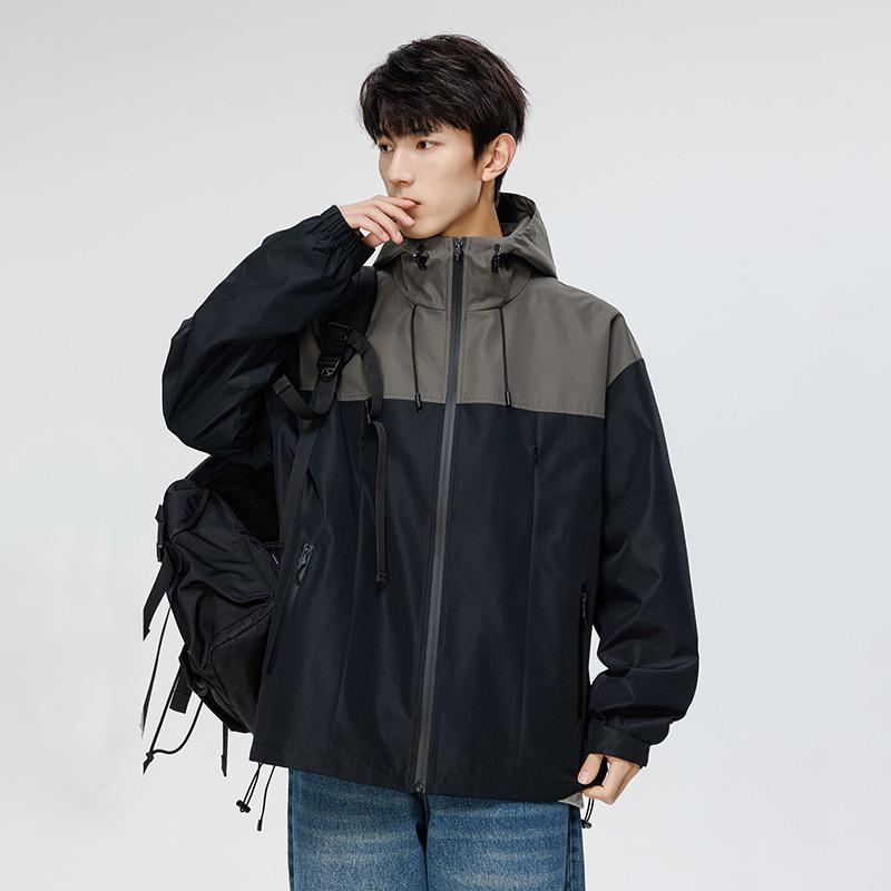 

Спортивный плащ, мужская новая осенняя штормовая куртка, модная мужская ветрозащитная куртка с капюшоном 3XL