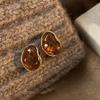 Trendy Amber Earrings Portable And Comfortable For Long Time Wearing