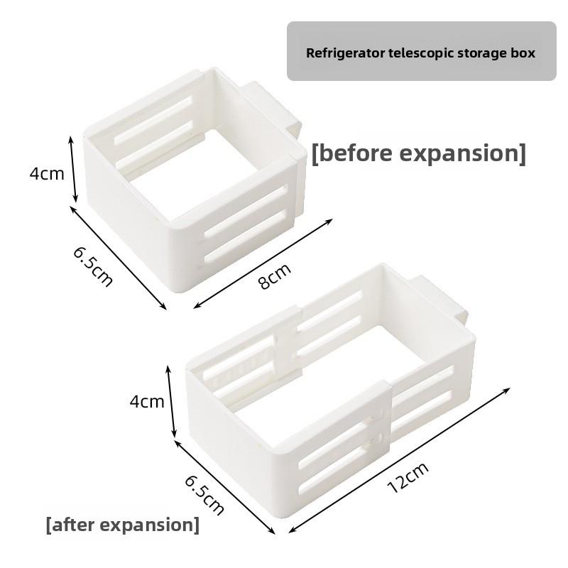 Refrigerator partition plate Retractable Hanging Box Refrigerator Adjustment Snap-on Side Door Sauce Bag Snack Organize