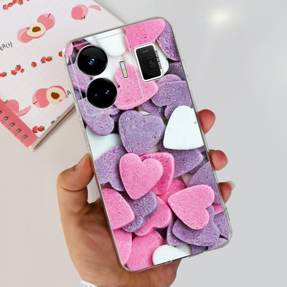 Fashion Pattern Phone Case For Realme GT Neo 5 GT3 240W Soft Silicone TPU Back Cover For Realme GT3 GT Neo5 RMX3706 RMX3709