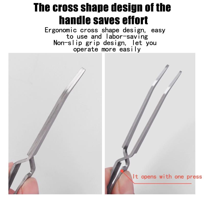Pinzas multifunción de acero inoxidable para dar forma a las uñas, herramientas de manicura con Clip cruzado, nueva herramienta para decoración de uñas, 1 ud.