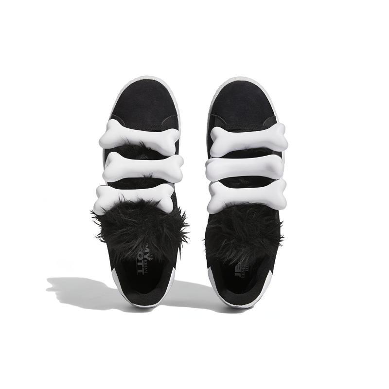 adidas Jeremy Scott X Adidas Campus 80s 'Bones Black' Sneakers HQ4493