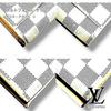 Used Excellent Condition Louis Vuitton Damier Azur Wallet, White, Brand N61735