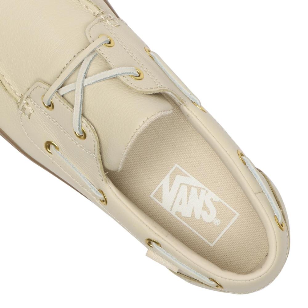Vans 2 Eyelet Boat Shoe Vn000z11Tan Leather Tan