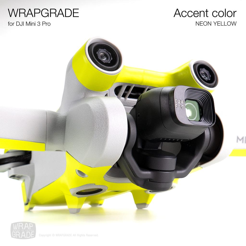 WRAPGRADE for DJI Mini 3 Pro Accent Color Skin (Neon Yellow)