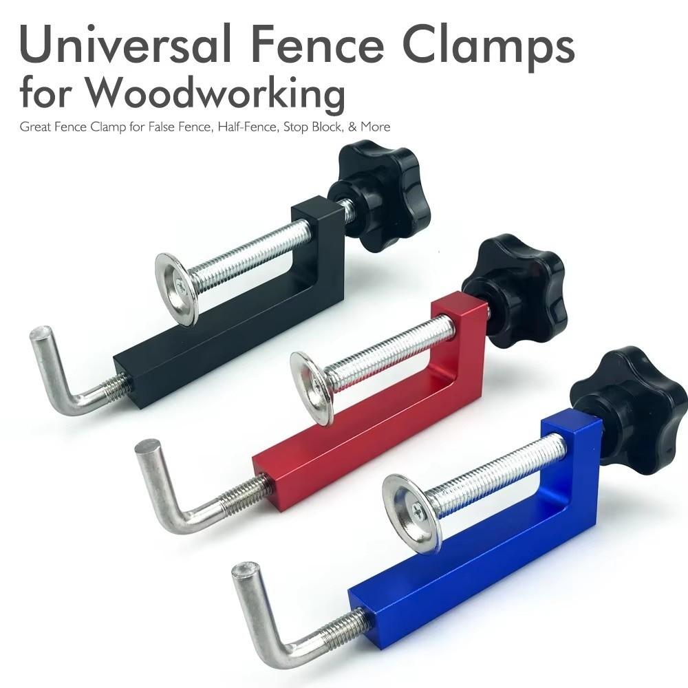 Aluminum Alloy Rotating Fence Clamp Adjustable Frame 360 Rotating Woodworking Clamp Fast Fixed Dedicated Fixture G Clip