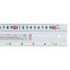 Shinwa Sokutei Aluminum Cutter Ruler, 1.5m, with Dual Graduations and Handle, 65096