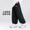 Zuoxi Boys' Sports Pants, 2026 New Spring Children's Trousers, Boys' Long Pants Sweatpants, Gray, Size 130