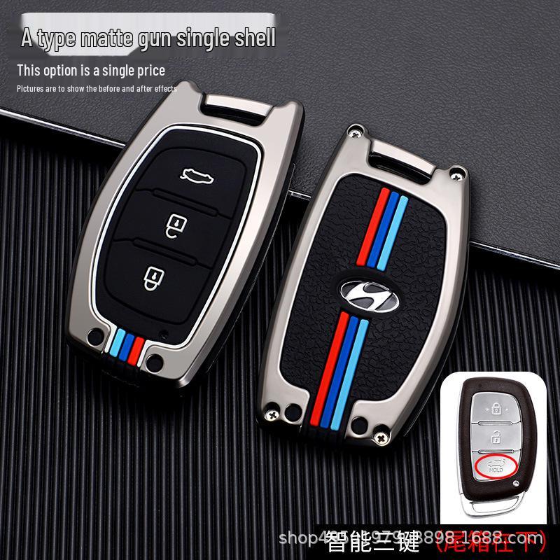 Hyundai Key Case for ix35, Elantra, Langdong, Mingtu, ix25, Sonata - Men's Car-Specific Shell with Buckle