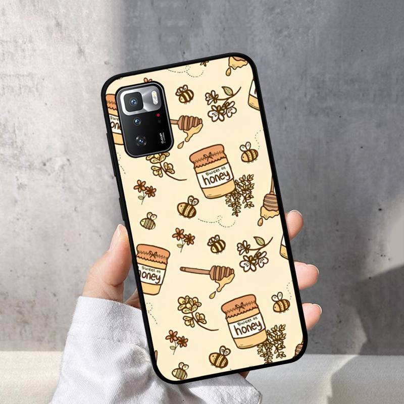 

Cute Cartoon Animal Little Yellow Bees Phone Case for Redmi Note 8 7 9 4 6 pro max T X 5A 3 10 lite pro Redmi note8Pro