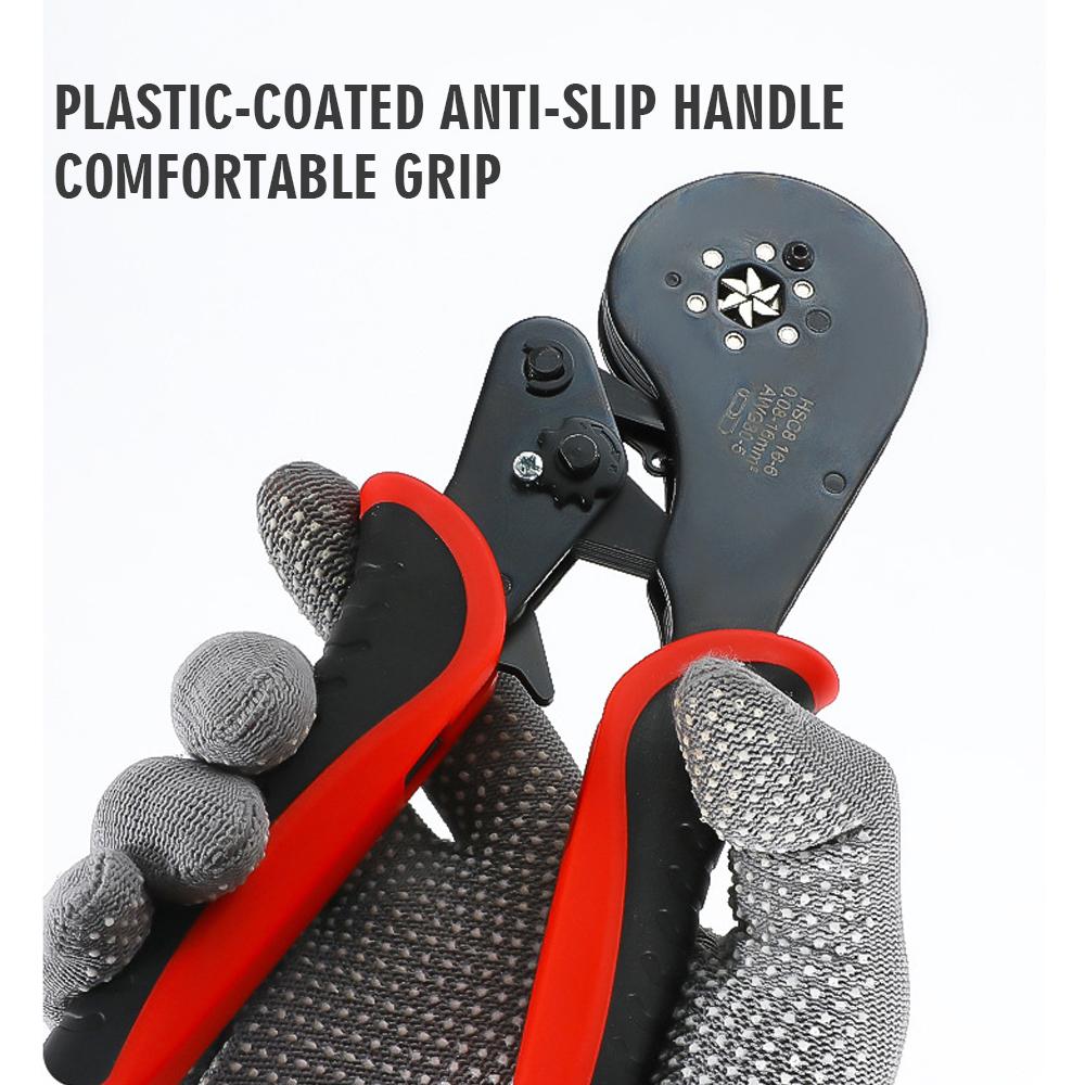 6-4 Gauge Wire Stripper Crimper W/1200 Terminals Car Repair Home Wiring|Industrial Multifunctional Terminal Crimping Pliers