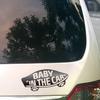 Sticker Town BABY IN THE CAR Baby Car B Gun Metal
