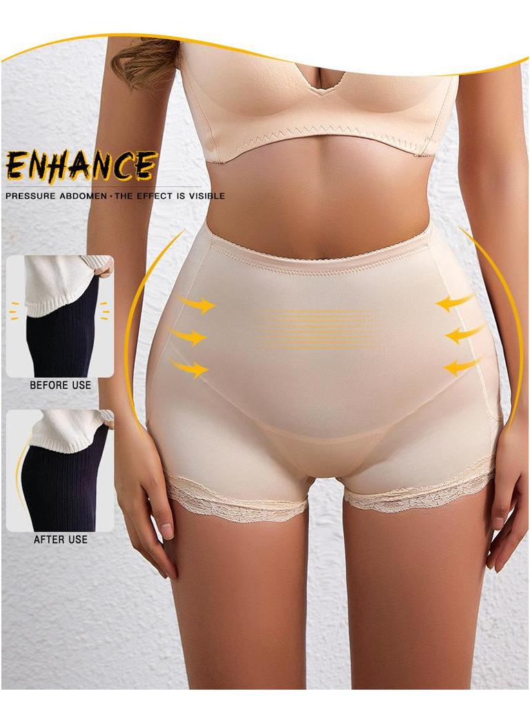 Women's Peach Lift Padded Panties: Plus Size Hip Shaper & Tummy Control