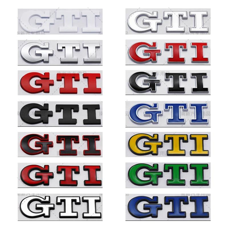 AUYGS1 Decals Metal Car GTI Logo Rear Trunk Emblem Stickers for Volkswagen Golf 4 5 6 7 8 Passat Jetta Polo Touareg GTD GLI Touran