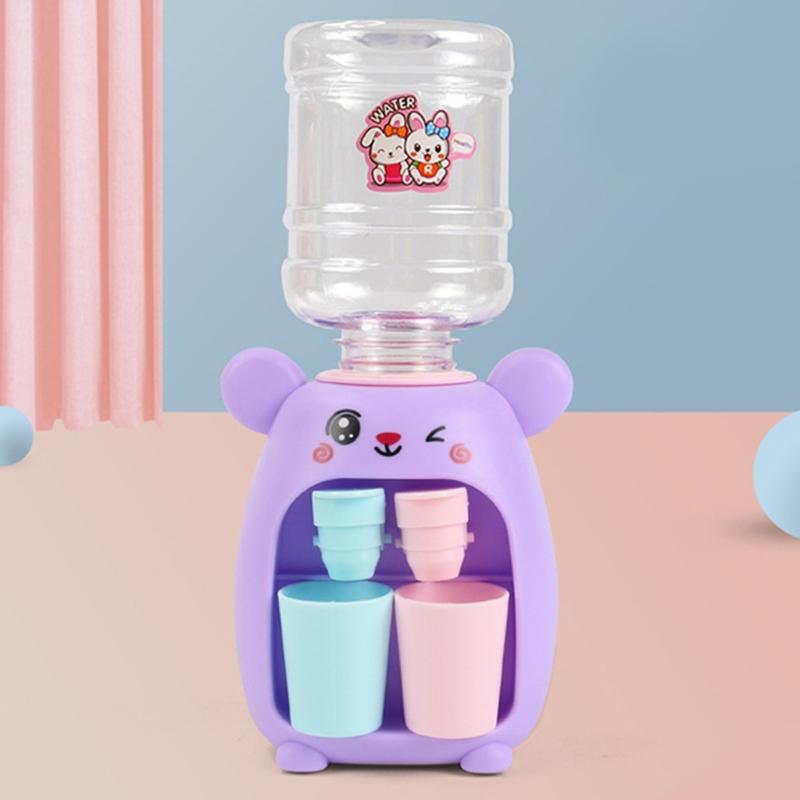 9x18.5cm/3.54x7.28in Girls Water Dispenser Children Lifelike Kitchen Appliance Educational Set Toys for 3-8 Year Old