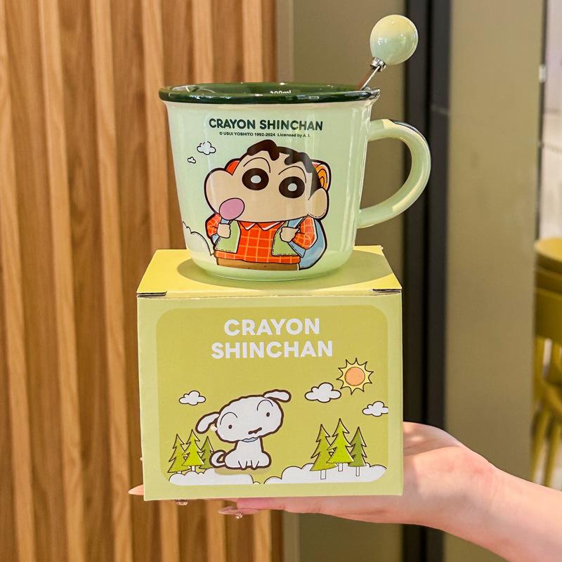 Crayon Xiaoxin Couple Cup High Value Pair of Ceramic Mugs Wedding Birthday Gift Girlfriend Gift Box