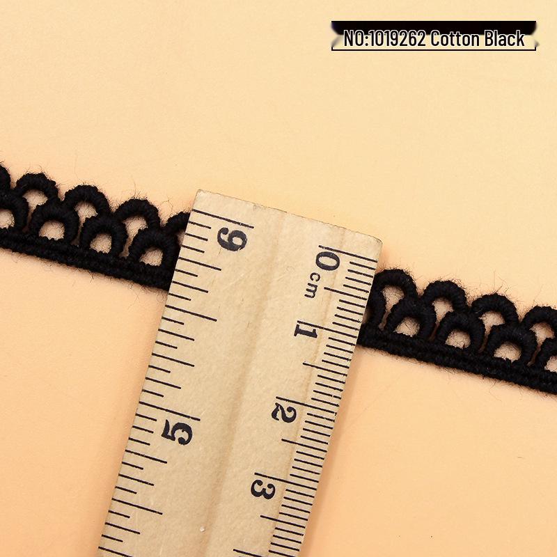 Water Soluble Lace Embroidery Collar - DIY Sewing Material Crescent Edge Cotton 