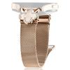For Samsung Galaxy Gear Sport/S2 Classic Milanese Band Clover Decor Electroplated Stainless Steel Strap,Size: L