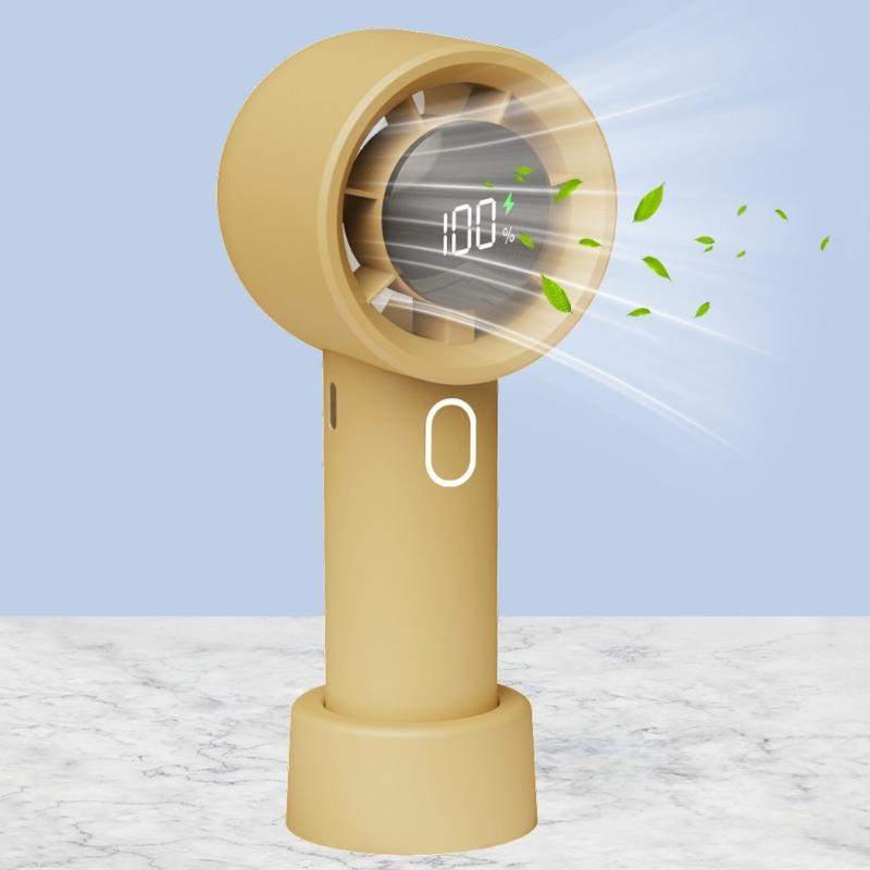 USB Rechargeable Fan 12H Runtime Foldable Light Weight Variable Speed Ideal For Beach Hiking Daily Commute