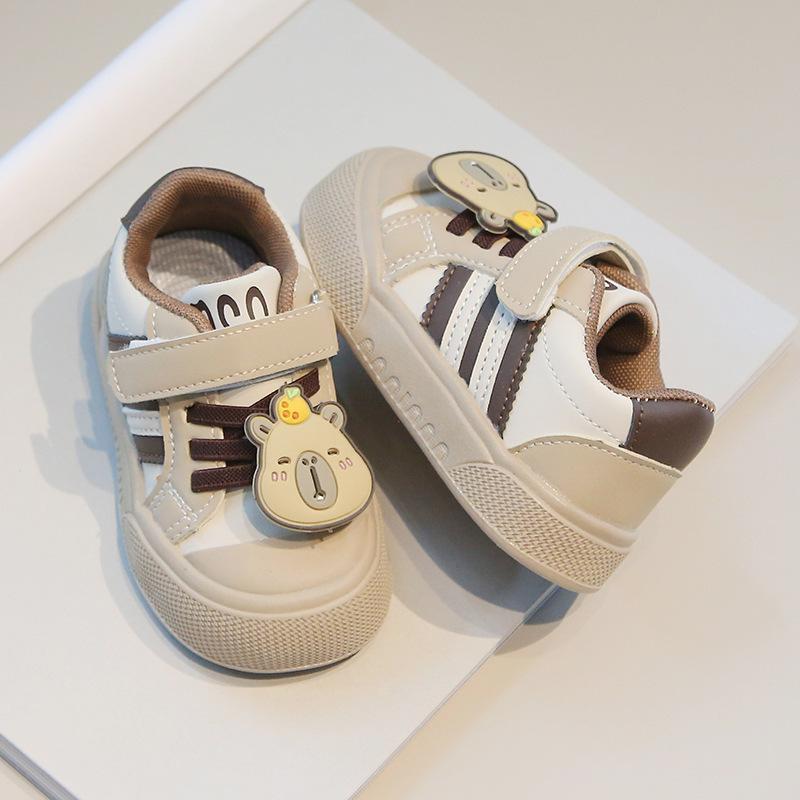 

Мальчики одинарная обувь 25 осень новая детская обувь мягкая подошва нескользящая обувь для малышей 1-2-4 года девочка милая 21 хаки