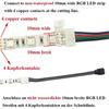 Connecteur LED - RGB - 5050 - 4 broches - 17 cm - Câble d'extension multicolore