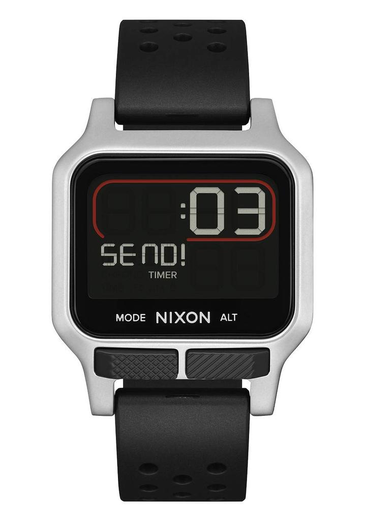 Nixon Heat Watch for Men and Women, Silver, A1320130-00 [Officially Imported]