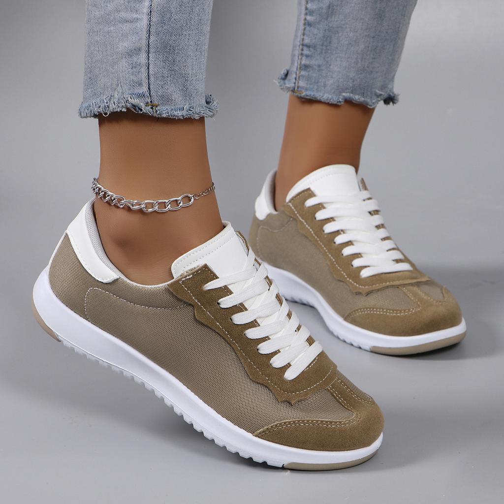 Spring New Women's Sports Shoes, Fashionable, Breathable, Lightweight, Non-slip, Wear-resistant, Casual Sports Shoes, Flat Shoes