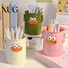 Pen Holder for Desk Cartoon Large Capacity Storage Organizer Pens Pencils Markers Crayons Container Home Office Eco-friendly