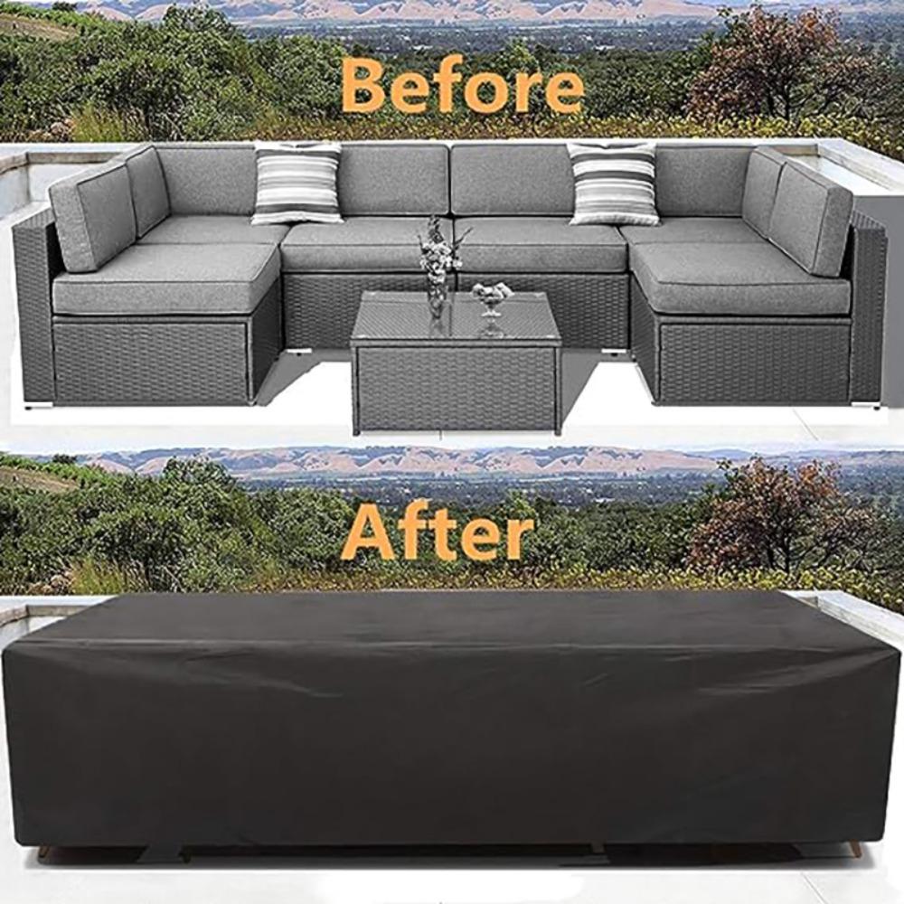Outdoor Chair Cover & Sofa Table Cover, Garden Furniture Protection from Rain, Snow, Dust