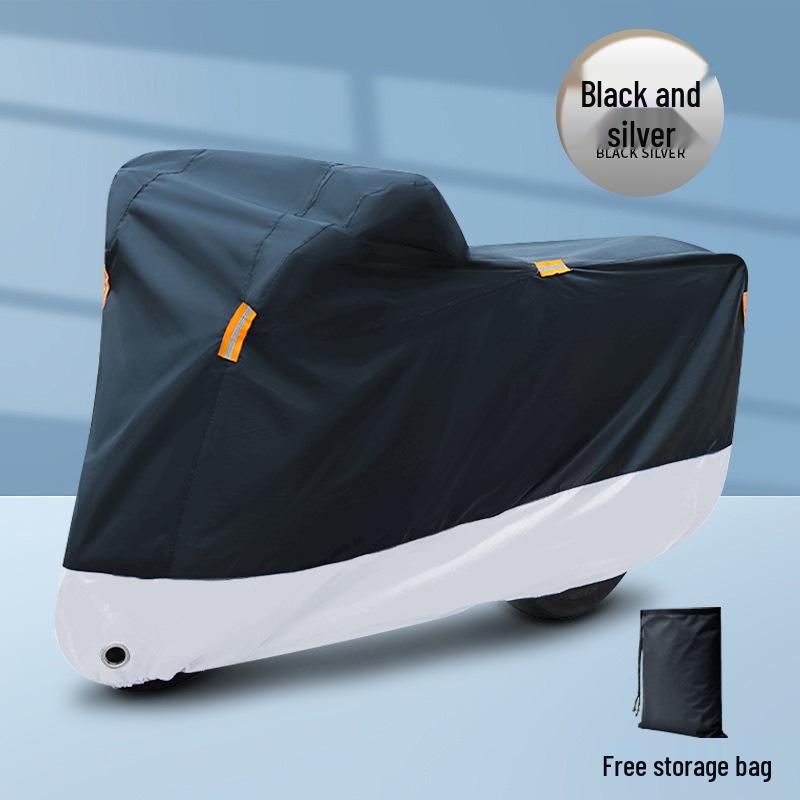 Universal Motorcycle Sunshade and Waterproof Dustproof Cover Set