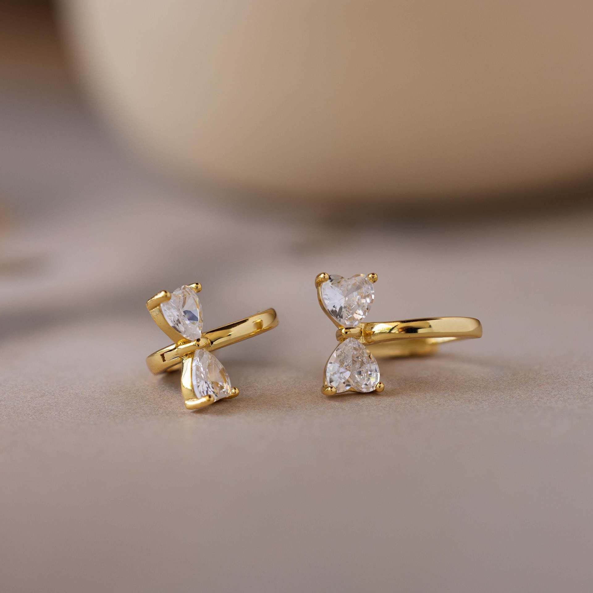 S925 Sterling Silver Bowknot Zirconia Rhinestone Stud Earrings - European & American High-end Fashion for Women 925 Silver