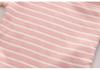Children's Warm Striped High-Waist Underwear Set for Spring and Autumn - Plus Velvet for Babies, Toddlers, and Kids
