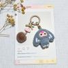 Cartoon Keychain With Plush Felt Material For Kids School Bag Decor