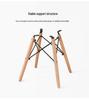 Nordic Modern Dining & Office Chair with Plastic Backrest - Simplistic Design for Home and Work.