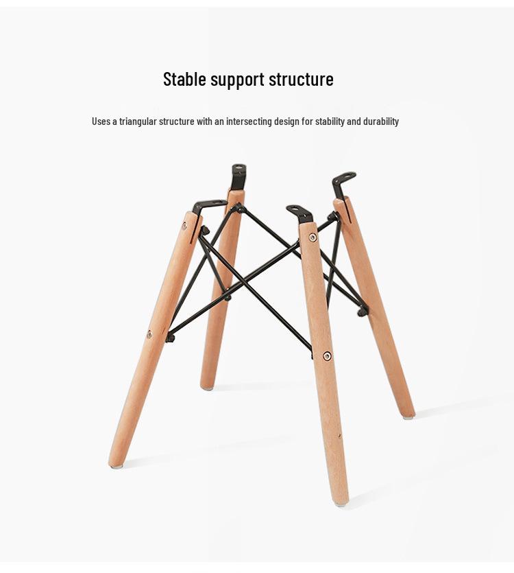 Nordic Modern Dining & Office Chair with Plastic Backrest - Simplistic Design for Home and Work.
