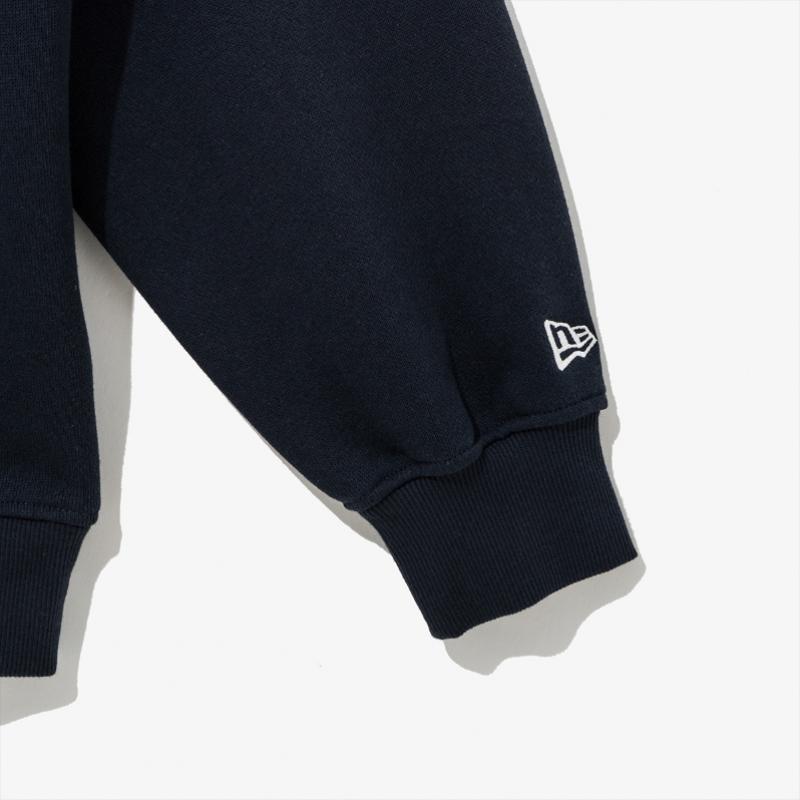 New Era Mlb New York Yankees Patched Hoodie Dark Navy 14742030