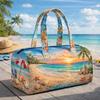 3D Independent Station Bus Series Women's Travel Yoga Handbag with Fashion Print