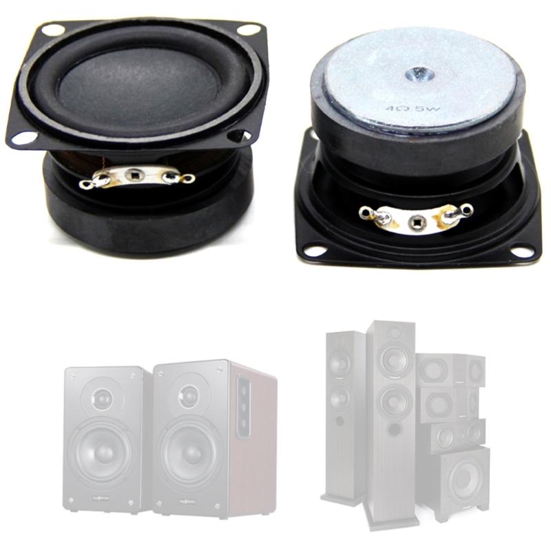 DIY Sound Speaker 53MM Mini Speaker for DIY Projects 53mm 4Ohm 5W Portable Speaker 2inch 5W for Full-Ranges Multimedias