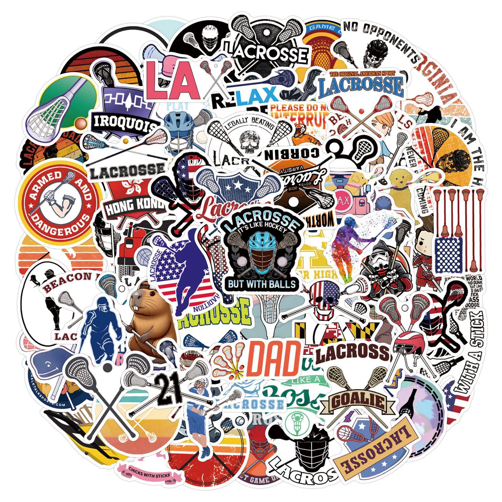 

110 Лакросс Дудл Новые Наклейки Декоративные Наклейки Водонепроницаемые Наклейки для Скейтборда Чемодана