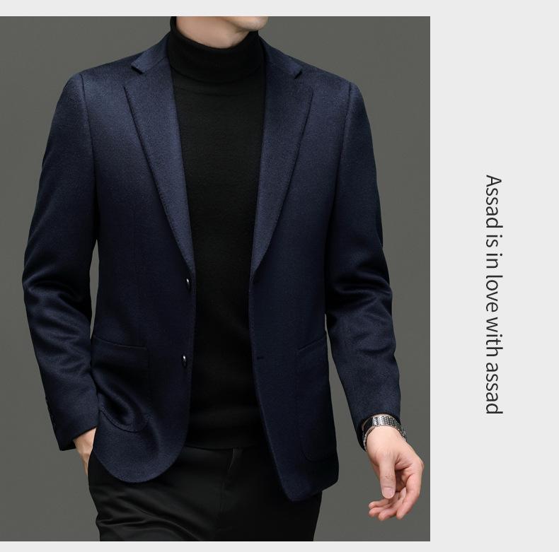 Herren Leichter Luxus Wollanzug - Schlank geschnittene Jacke für Herbst/Winter