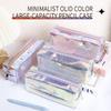 Holographic Laser Pen Bag Shiny Transparent Pencil Pouch Stationery Pouch  School Supplies