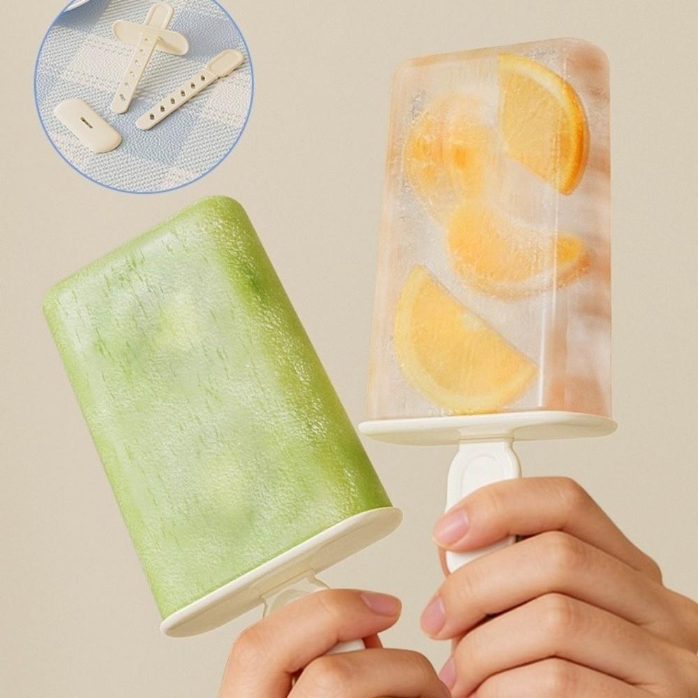 Cartoon Maker Ice Pop Trays 8 Grids Ice Pop Maker Food Grade Ice Cream Box Summer