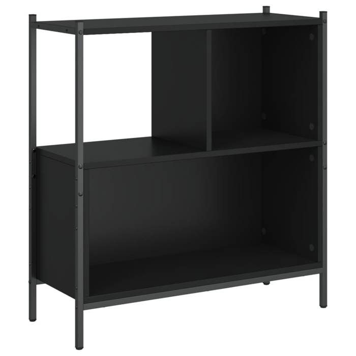 VidaXL Bibliothèque noir 72x28x77,5 cm bois d'ingénierie 838878