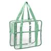 VOCOSTE Waterproof Makeup EVA Zipper Transparent Portable Toiletry Bag for Green Pouch, Pouch, Travel, 31x28x10.5cm,
