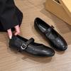 Designer Spring Women Ballet Flats Comfort Round Toe Soft Sole Leather Shoes Ladies Eelgant Buckle Strap Dress Mary Jane Shoes