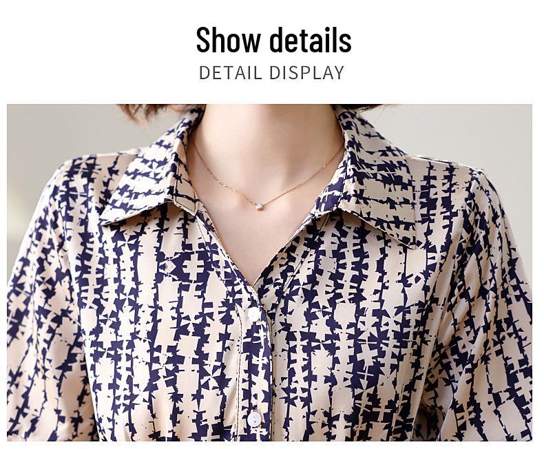 Set Bluză și Pantaloni din Șifon pentru Mama, Vara 2025: Set elegant din două piese pentru femei de vârstă mijlocie și vârstnice