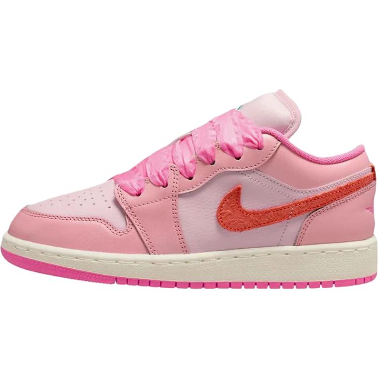 

Jordan Air 1 Low SE Comfortable Fit Low Top Kids Basketball Shoes Unisex sneaker Pink II1247-600 36