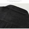 Korean Retro Style Mens Long Sleeve Denim Shirt Pure Cotton Jean Shirt Spring and Summer Casual Shirt Lapel Collar