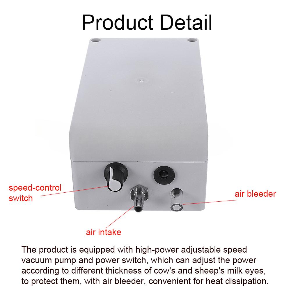 Găleată din Oțel Inoxidabil Pompă de Vid cu Aspirație Mașină de Muls Casnică Vacă Capră Oaie Mașină de Muls din Oțel Inoxidabil Electrică NOU 5L