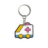 Cute Medical Themed Silicone Keychains With Blank Label Tags Lovely Cartoon Designs For Nurses Doctors Gifts Daily Use